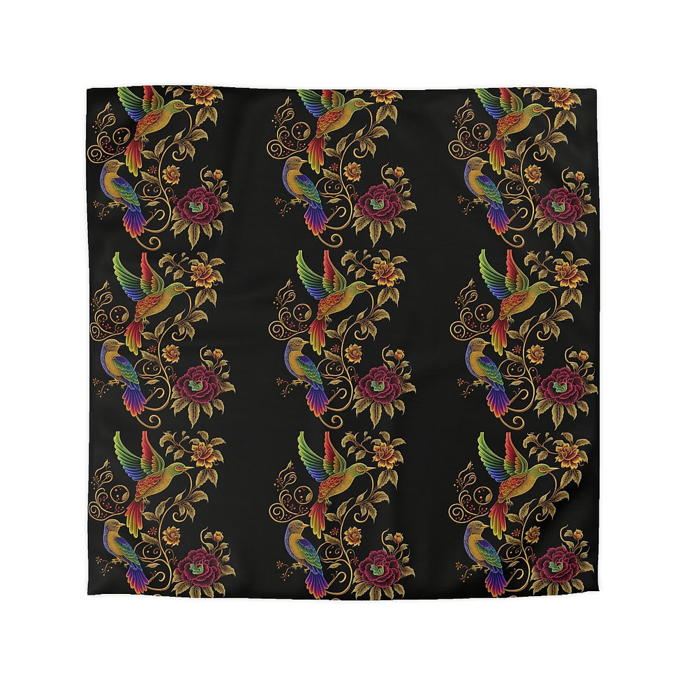 Thumbnail: Rainbow Birds Microfiber Duvet Cover