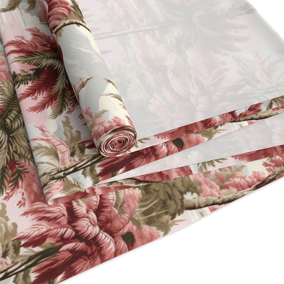 Thumbnail: Pink Tropical Palm Table Runner