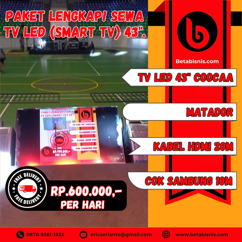 Sewa TV Untuk Pameran