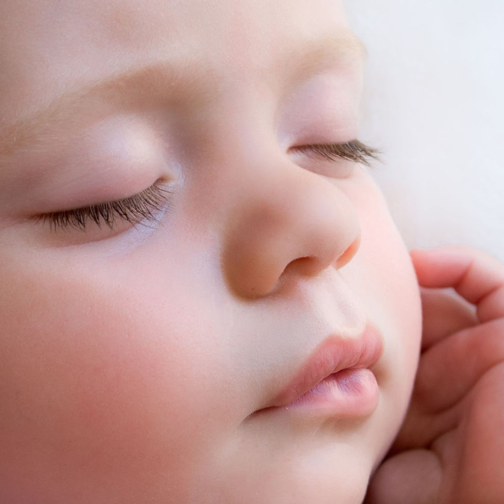 Close-up portrait of sleeping newborn baby, Kirsten Naomi Photography, Christchurch