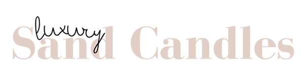 White Luxury Sand Candles. Elegant for every event.