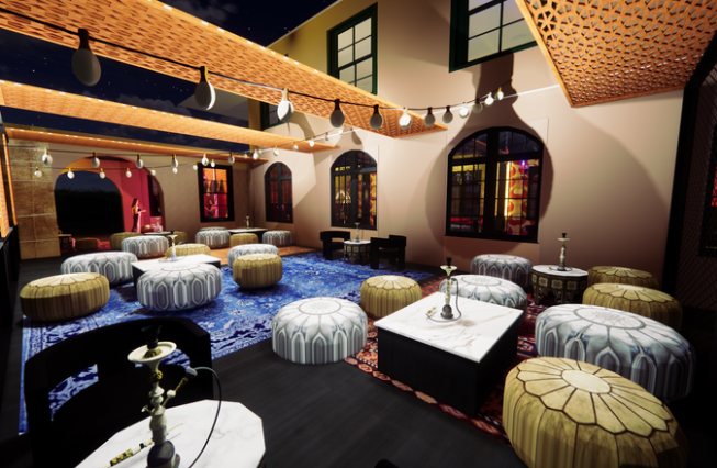 "Chakra" Hookah Bar Outdoor Extension for Our Additional Structure Requirement / FL1 B18 / Elizabeth