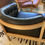Thumbnail: SOLD - Unsual Mid Century Danish 2 Seater Black Leather With Beach Frame