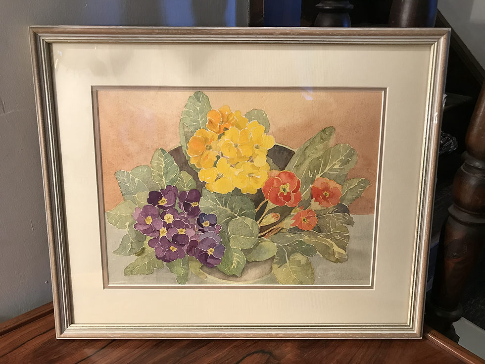 Thumbnail: SOLD - Still Life Water Colour Signed Framed Painting