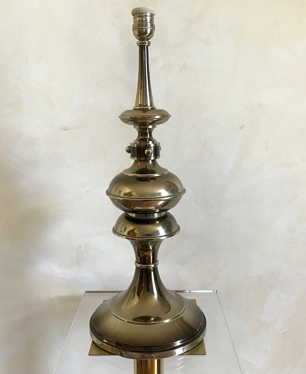 Dark Steel Table Lamp.
