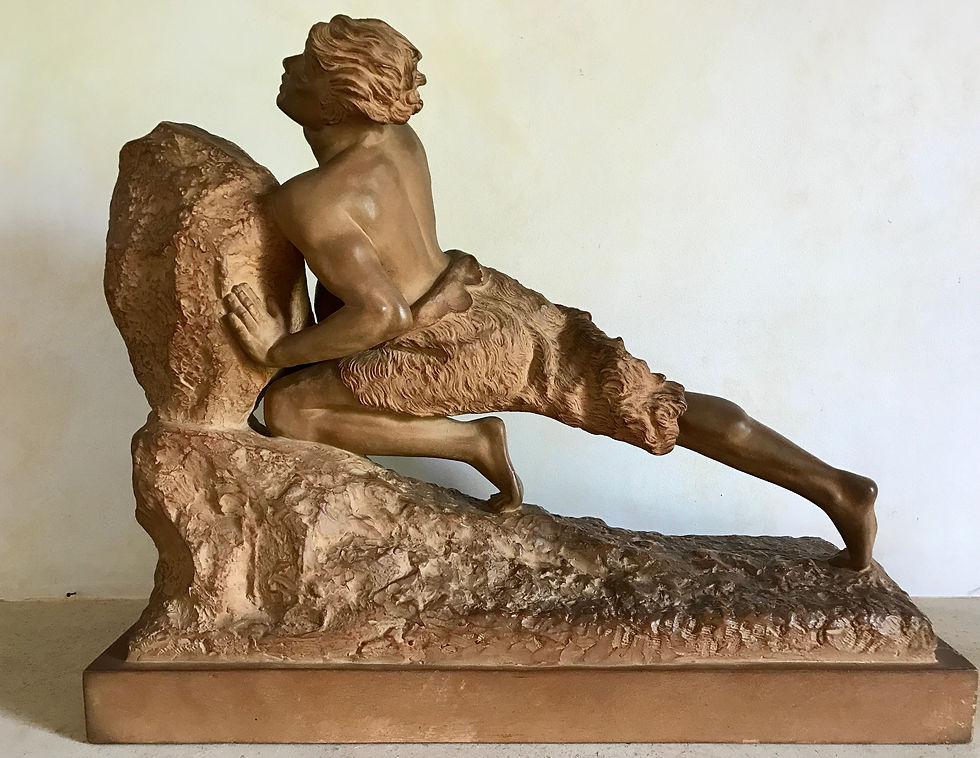 Terra Cotta Maquette of Sisyphus by Gregoire