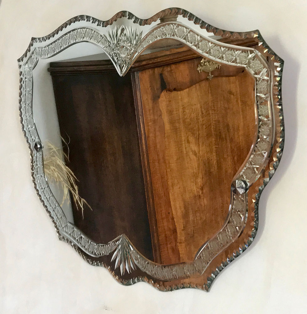 Thumbnail: Heavily Cut Butterfly Mirror.