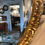 Thumbnail: SOLD - Beautiful 19th C Carved & Gilded Framed Oval Bevelled Mirror