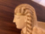 Thumbnail: SOLD - Stunning Egyption Style Pedestal Fruit Bowl Signed C 2004
