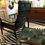 Thumbnail: SOLD - Pair Of High Back Parker Knoll Stained Beech and Green Leather Armchairs