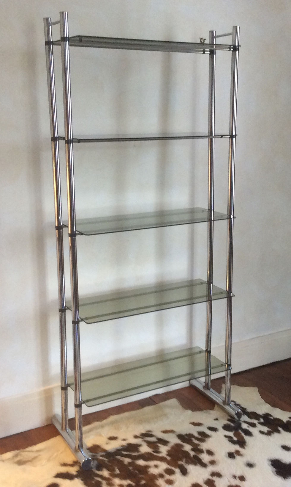 Thumbnail: Chrome and Glass Shelf Unit