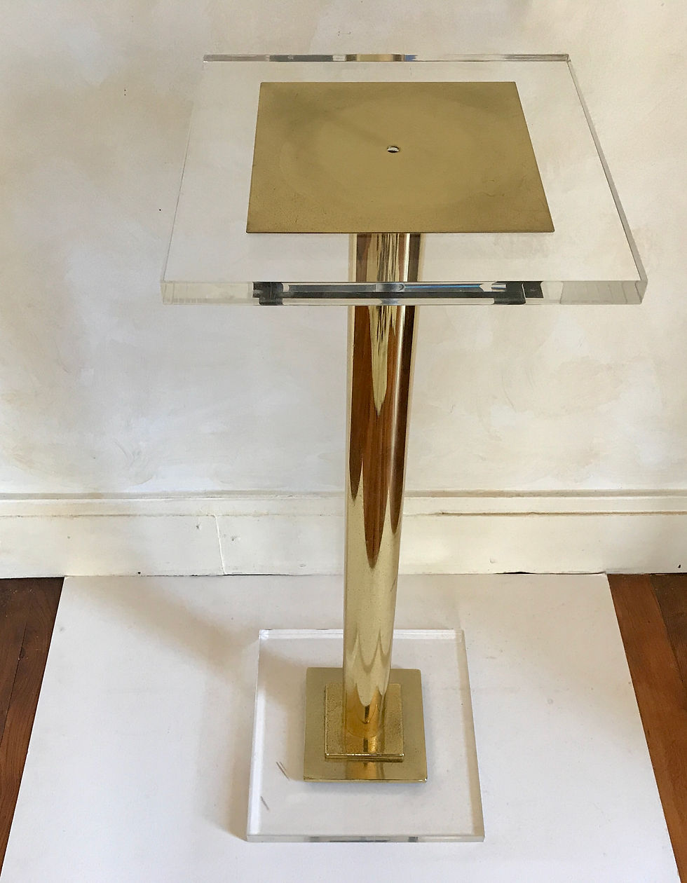 Thumbnail: Perspex & Brass Display Stand