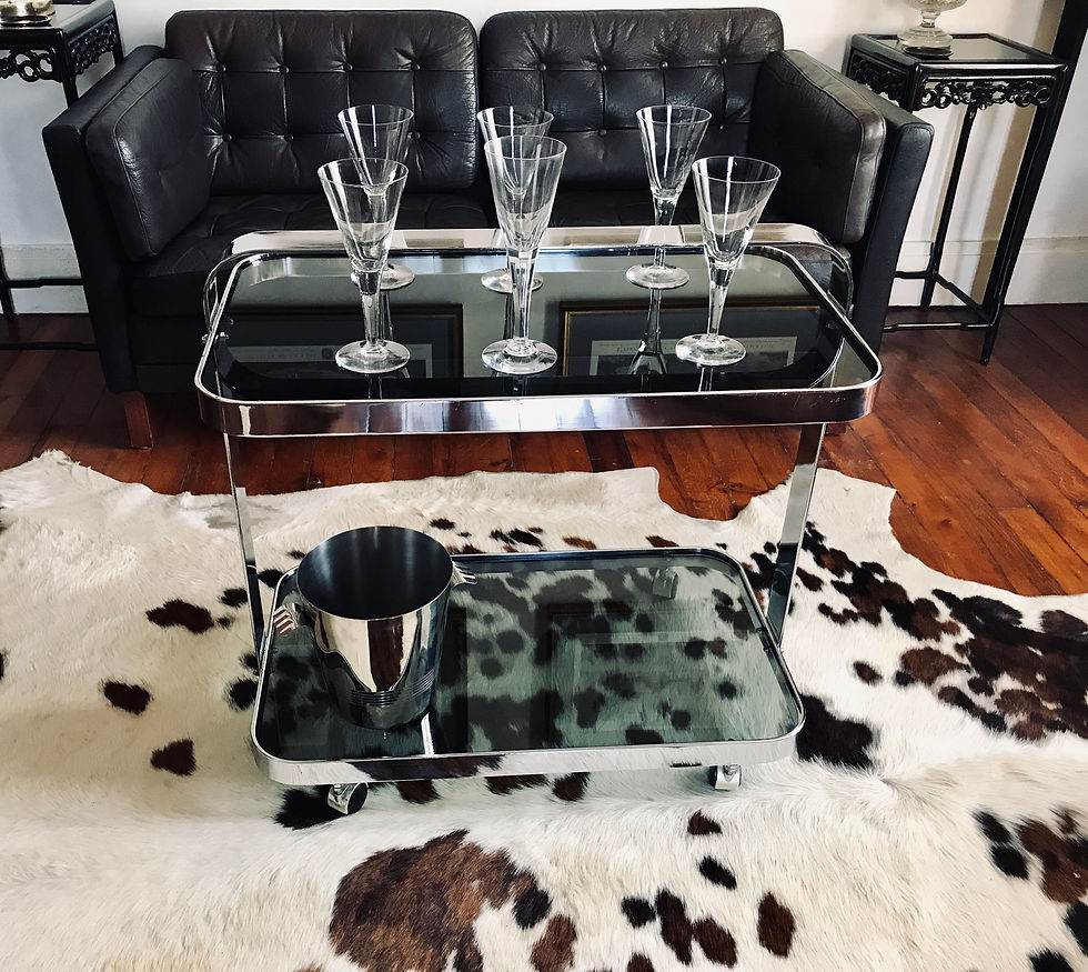 Thumbnail: Two-Shelf Trolley in Chrome Strip