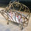 Thumbnail: SOLD - Gilded Wrought Iron Magazine Rack