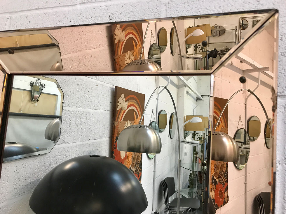 Thumbnail: Rectangular Wall Mirror with Peach Mirror Frame