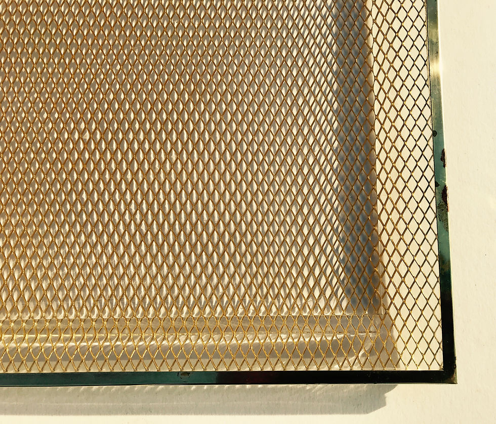 Thumbnail: Perspex and Brass Mesh Serving Tray