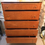 Thumbnail: SOLD - Beautiful 1950's Satin Birch Tallboy Chest Of Draws With Brass Handles
