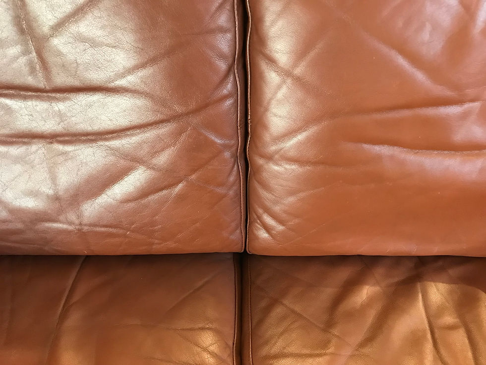 Thumbnail: SOLD 1970s Danish Leather Sofa Called Loveseat In The Style Of Mogensen 2 Seater