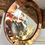Thumbnail: Round Mirror with Peach Mirror Frame.