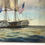 Thumbnail: SOLD - Large Oil on canvas of a sailing ship