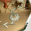 Thumbnail: SOLD - Back-Cut Rose Pattern Dodecahedron Mirror Plateau.