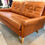 Thumbnail: Generous Two-Seat Sofa in Tan Leather by Skippers of Denmark