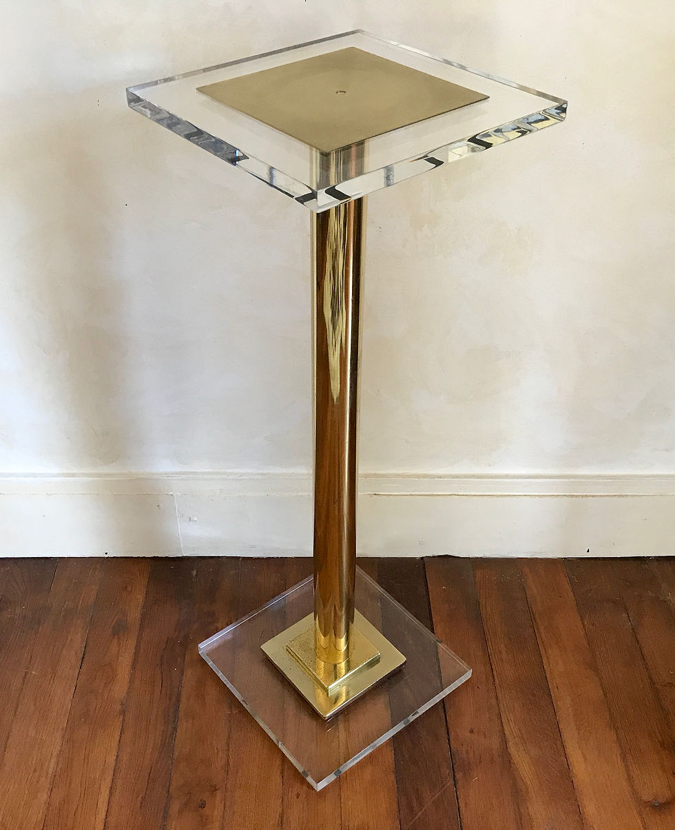 Thumbnail: Perspex & Brass Display Stand