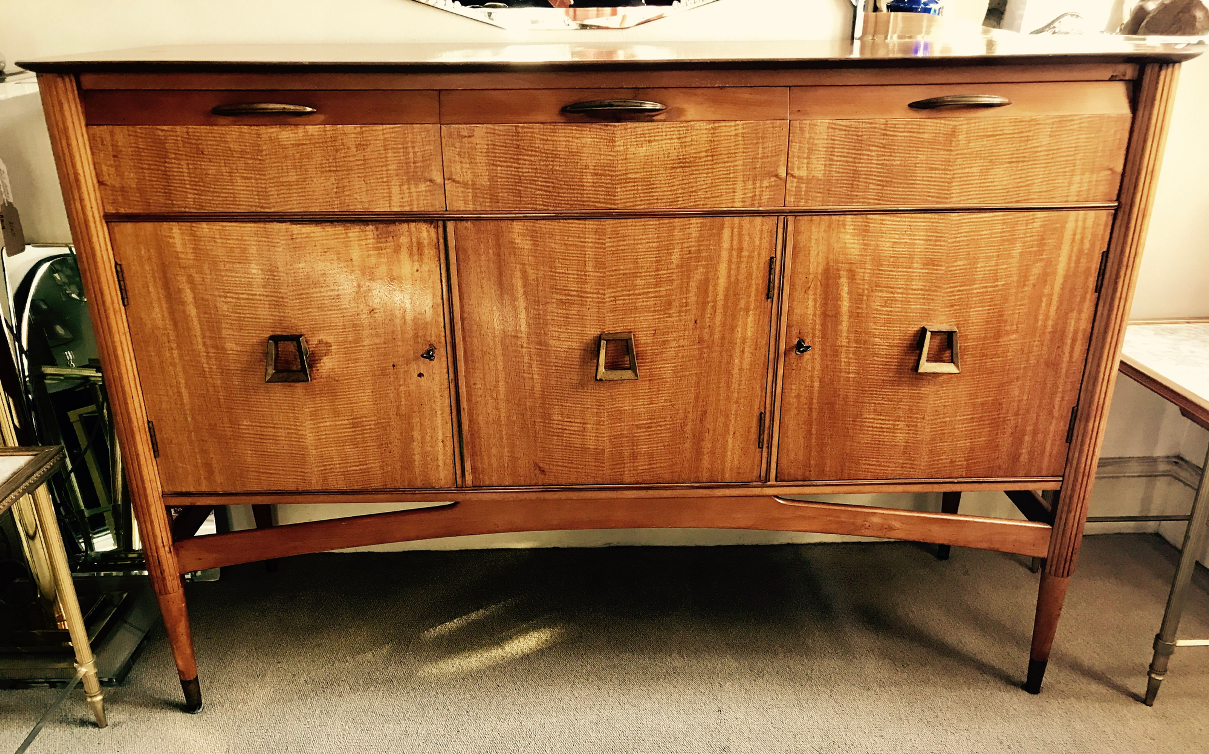 Continental Satinwood High Sideboard