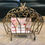 Thumbnail: SOLD - Gilded Wrought Iron Magazine Rack
