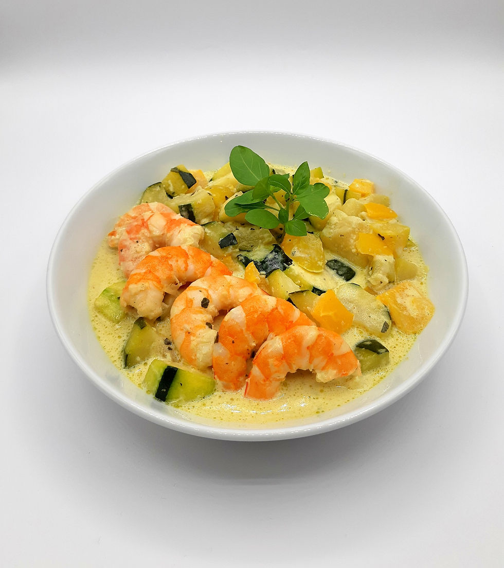 Miniature : Colombo de crevettes et légumes de saison