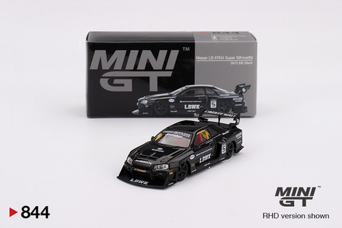 Mini GT 1/64 Nissan LB-ER34 Super Silhouette SKYLINE Black | Toy