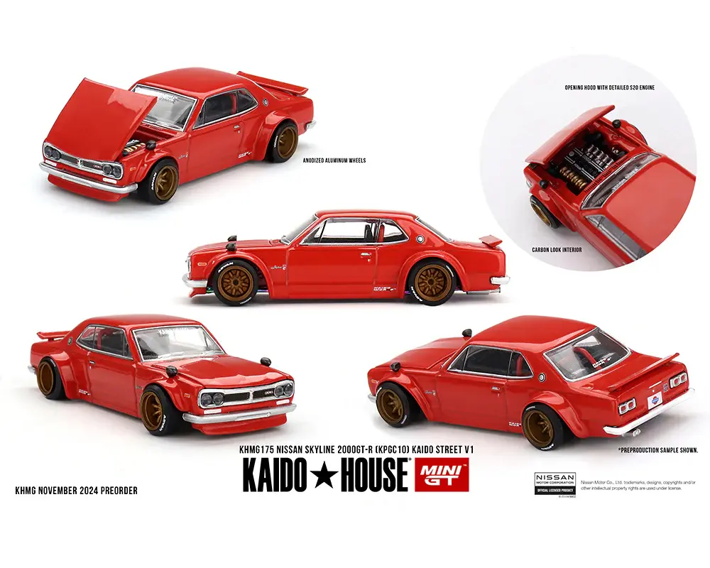 Mini GT 1/64 Nissan Skyline 2000GT-R (KPGC10) Kaido Works V1