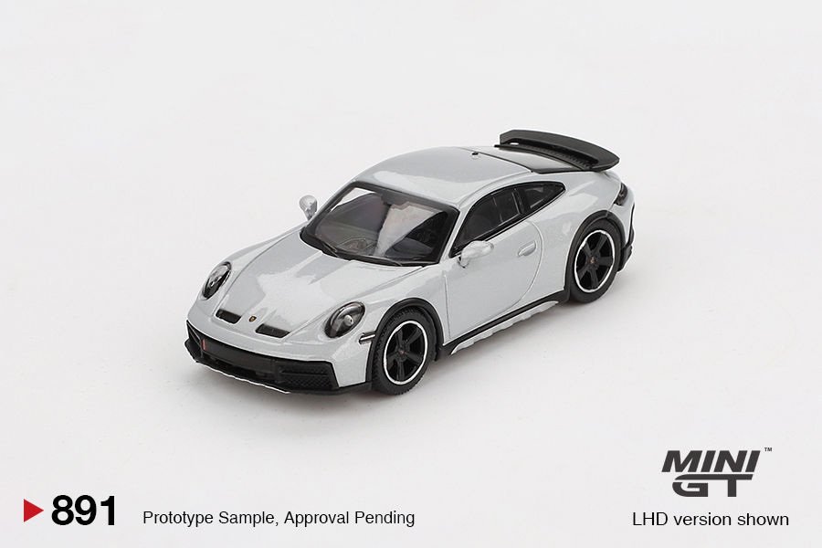 Miniatură: Mini GT 1/64 Porsche 911 Dakar Ice Gray Metallic