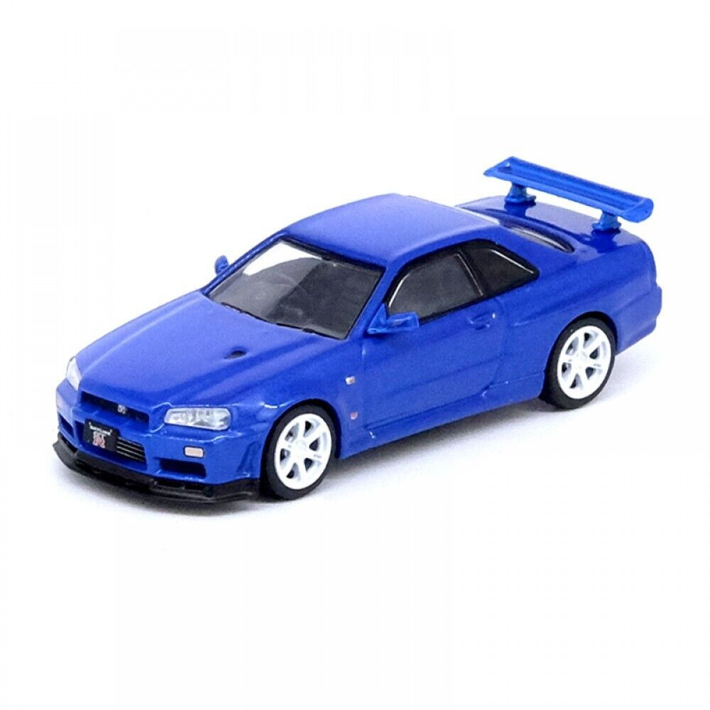 Inno64 1/64 Nissan Skyline GT-R (R34) V-Spec II Nur, bayside blue