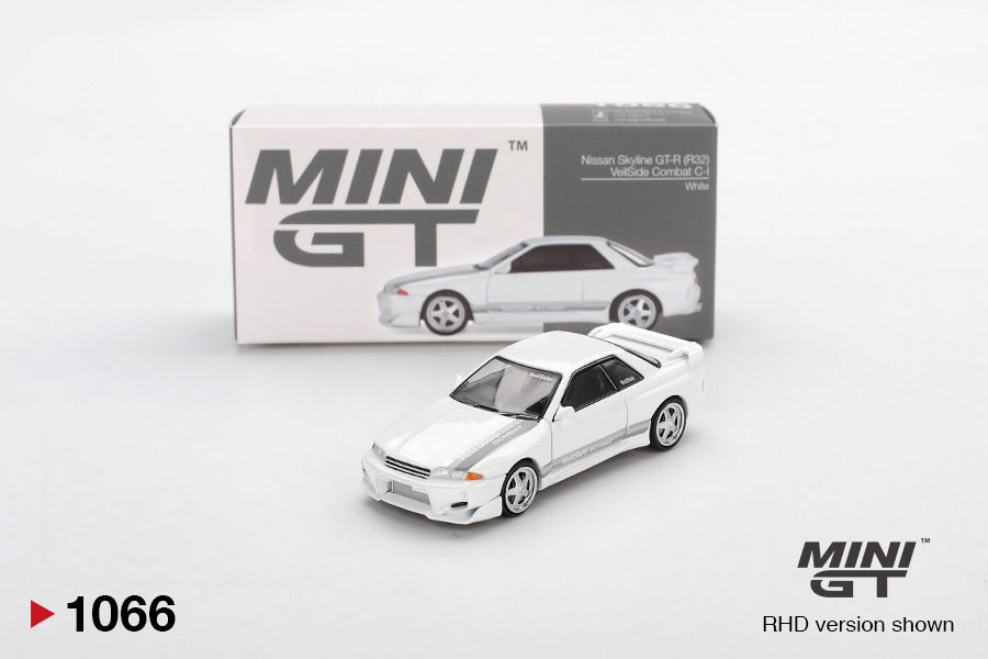 Mini GT 1/64 Nissan Skyline GT-R (R32) VeilSide Combat C-I White