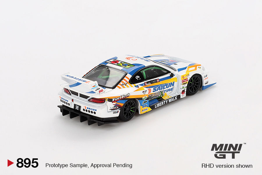 Miniatură: Mini GT 1/64 Nissan LB-Super Silhouette S15 SILVIA #555 2023 Formula Drift Japan