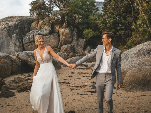 Bride and Groom after Sandals destination Wedding