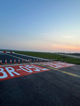 Runway Line Markings and AGL Install