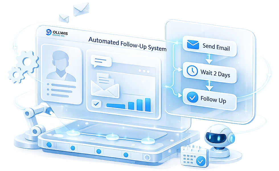 Automated follow-up system for website leads