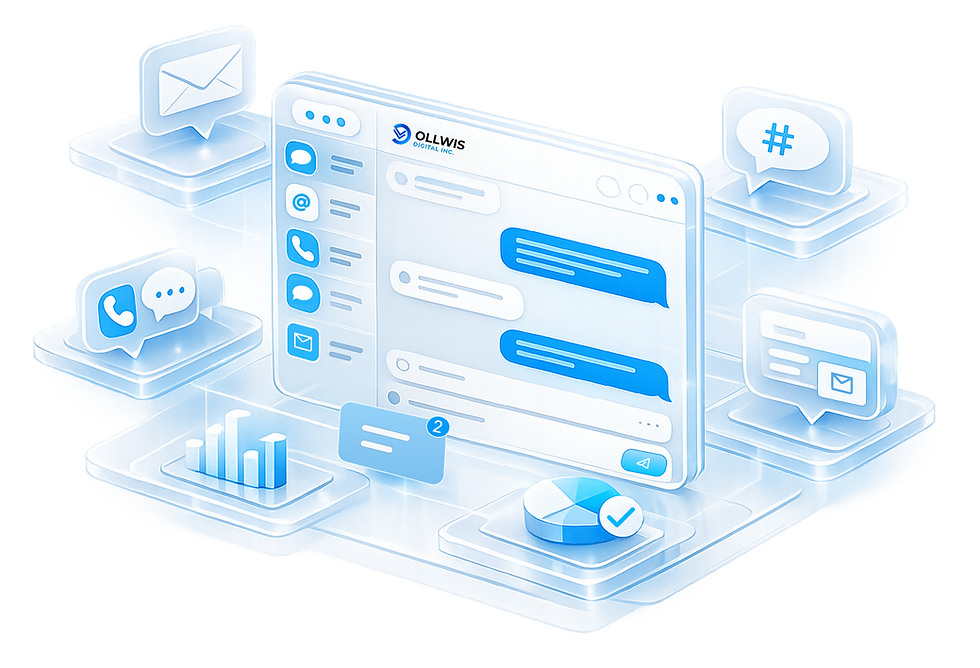 Centralized inbox for website forms, chat, and messages