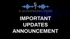 Attn. All Narrators - Important Announcement