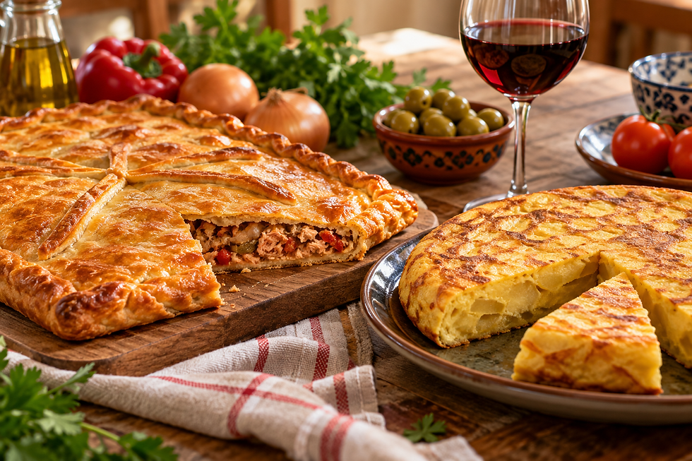 Cooking Class in Spanish: Empanada Gallega de AtĂşn & Tortilla de Papa