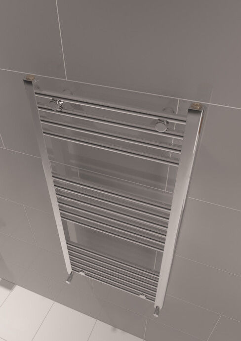Thumbnail: STANDARD STRAIGHT CHROME TOWEL RAIL (600mm x 1000mm)