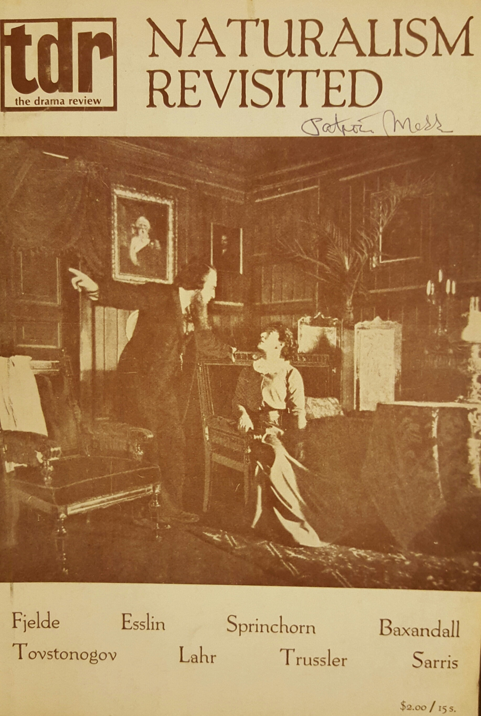 The Drama Review Naturalism Revisited