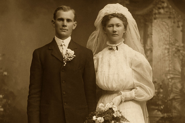 Vintage Wedding Portrait