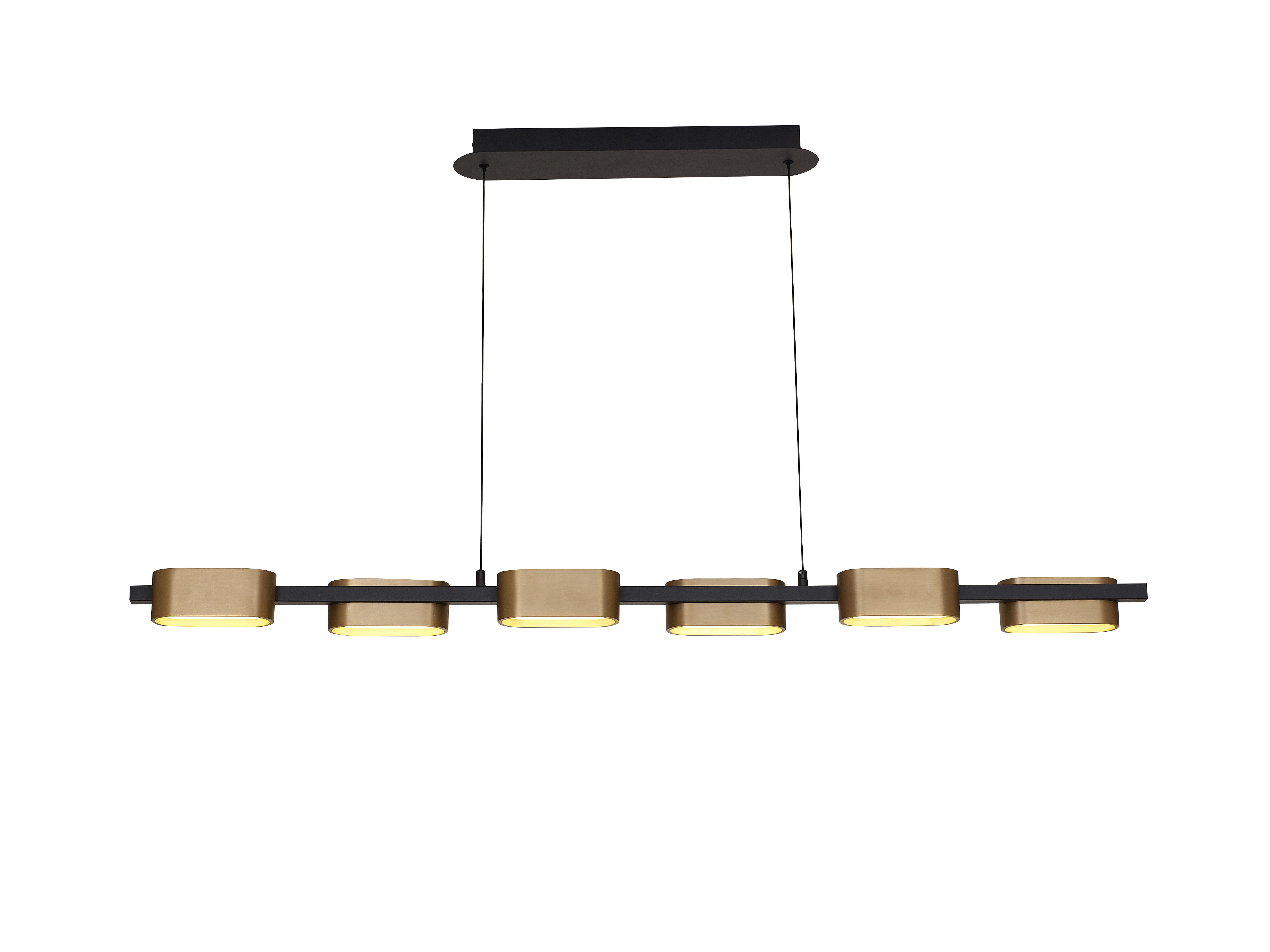 X192148-3S-DIM קרלו תליה 6 48W שחור פליז