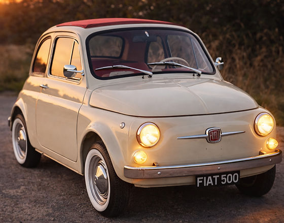classic fiat 500 porsche hire for weddings and events