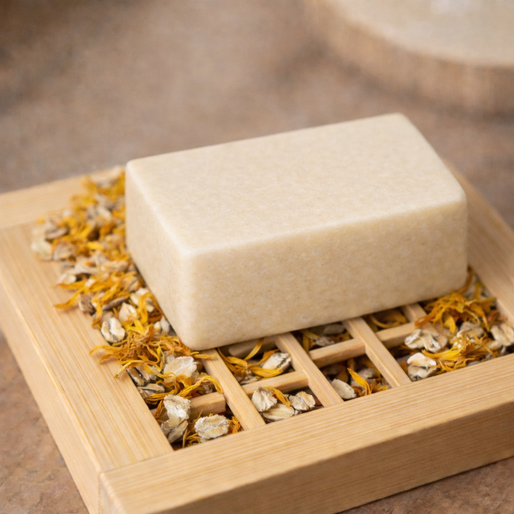 10 Shampoo Sólido para mascotas de Avena, Caléndula y Miel