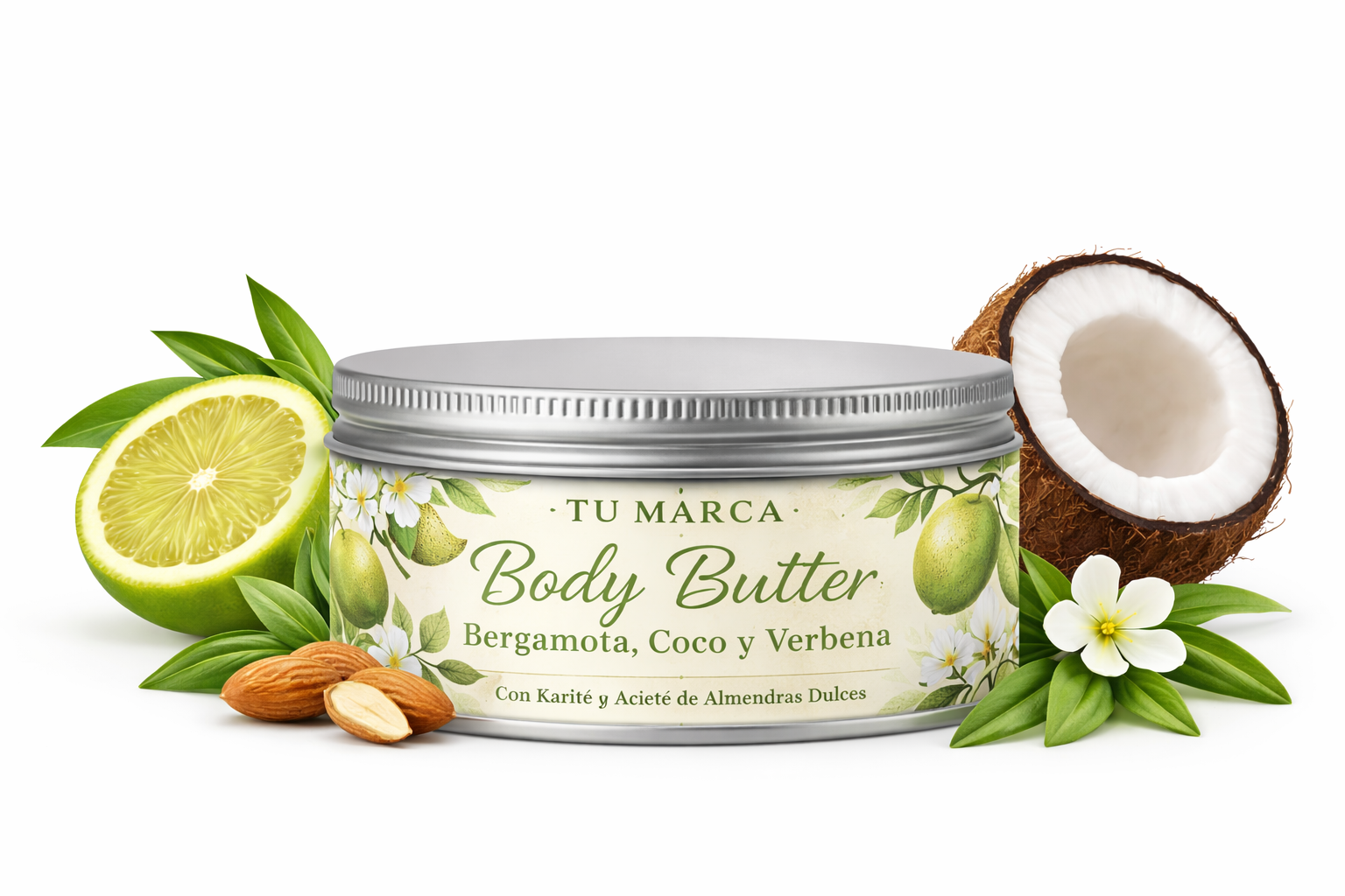 10 Body Butter de Bergamota, Coco y Verbena