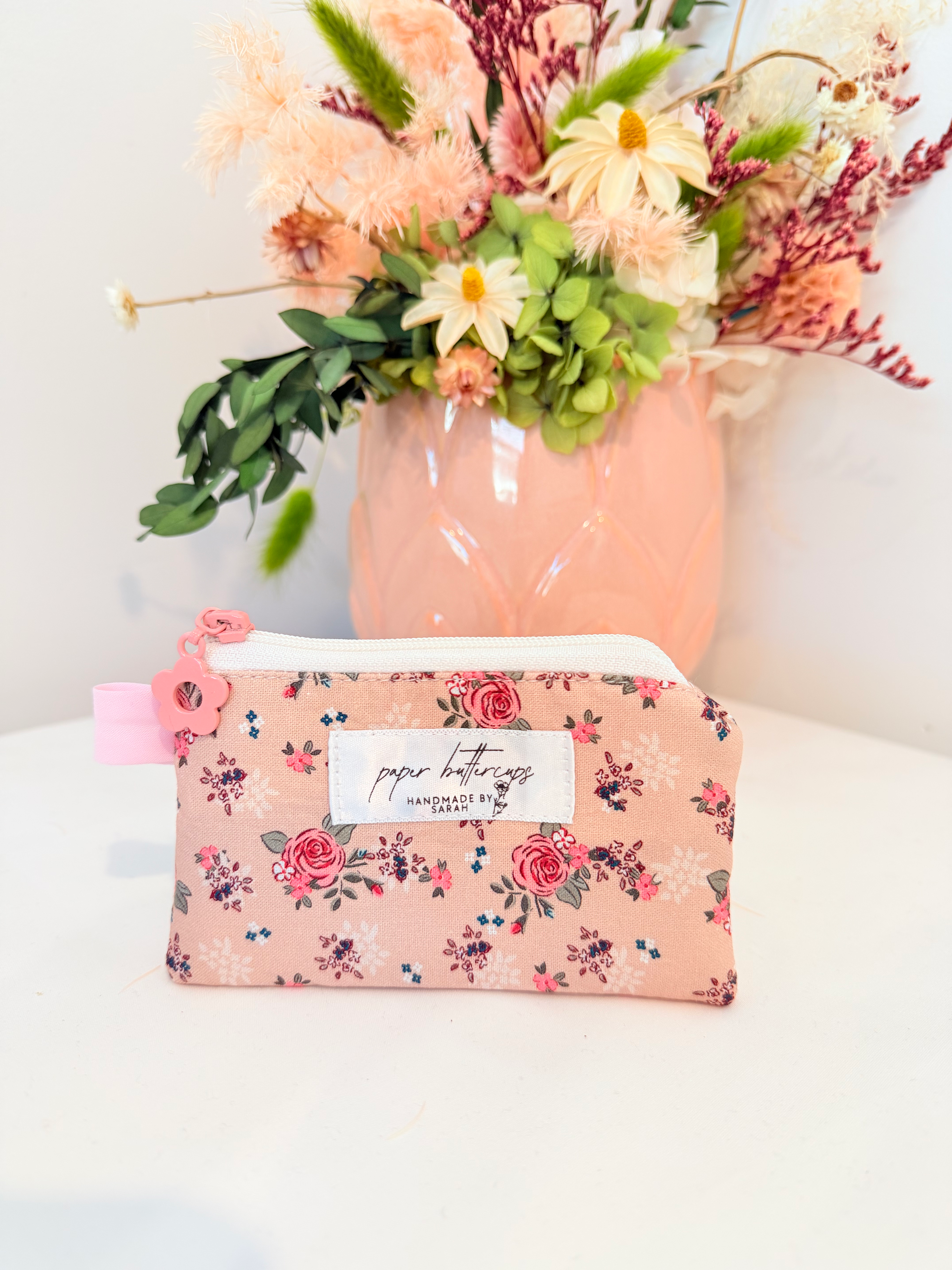 Key Chain Wallet - Roses